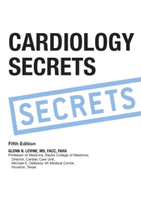 Cardiology Secrets 5th ed