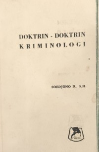 Doktrin - Doktrin Kriminologi