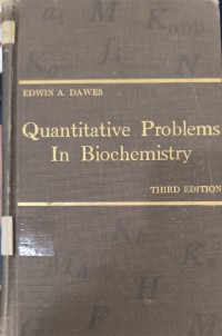 Quantitative Problem in Biochemistry 3rd ed