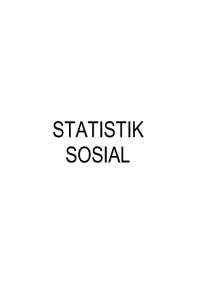 Statistik Sosial